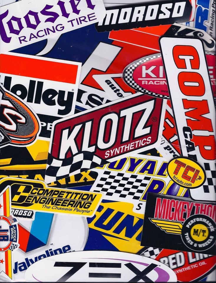 Racing Decals Sticker Set 25+ Grab Bag New for Tool Box Garage Mancave