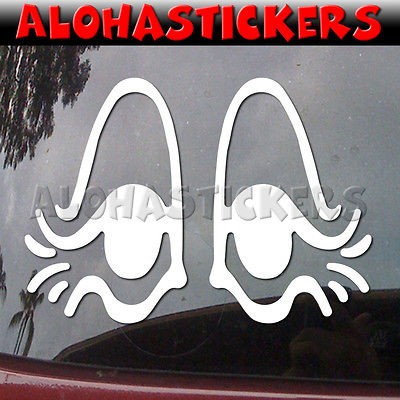   EYES Eyelashes Car Truck Laptop Moped Vinyl Decal Window Sticker G10