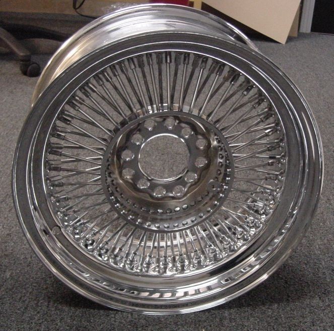 ROADSTER WHEELS HOT ROD WIRE CHROME 4 X 4.5 80 SPOKES WHEELS & RIMS on ...