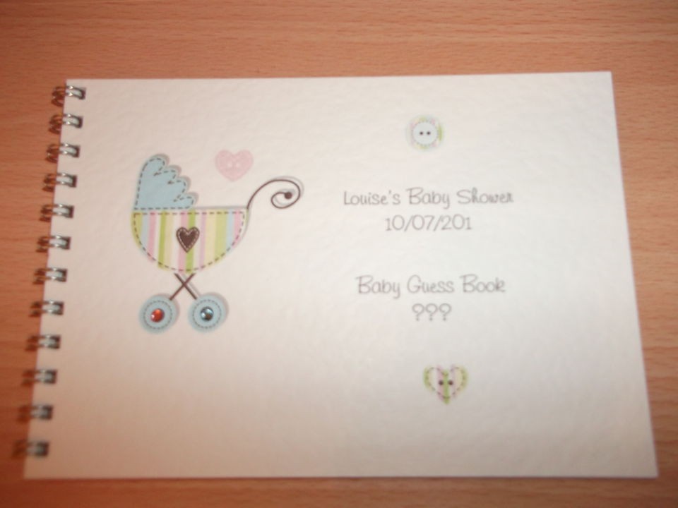 Personalised Baby Shower Guess / Prediction Book Game