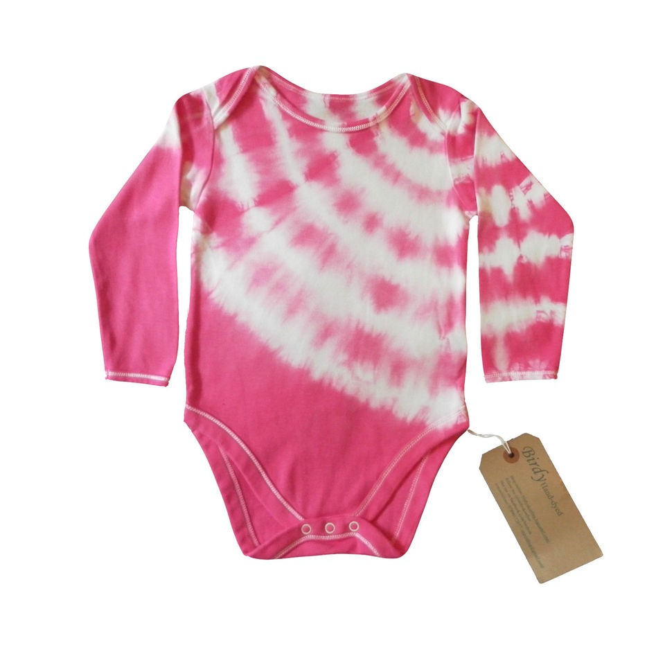 COOL TIE DYE BABY BODYSUIT Babygrow Top T Shirt Onesie Retro Girl 