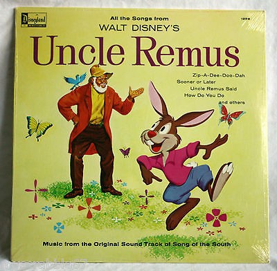 1963 Walt Disney’s Uncle Remus LP (Zip A Dee Doo​ Dah) MINT STILL 