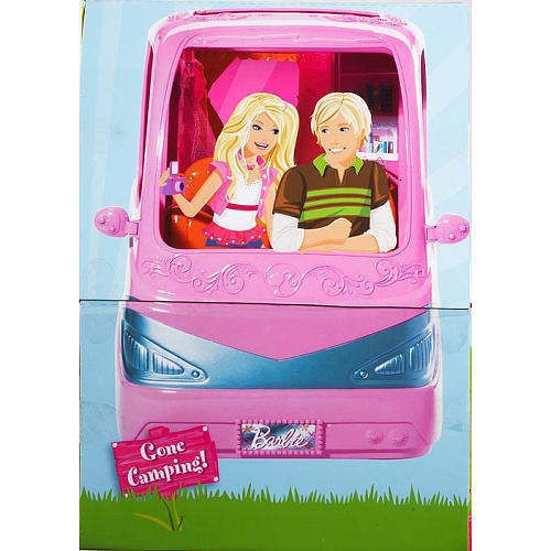 Barbie Doll GLAMOUR CAMPER + 4 Dolls Kelly PLAYSET WOW