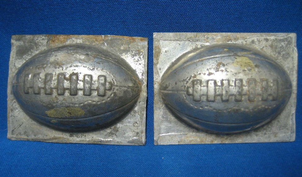   Ball Sports Metal Tin Candy Chocolate Butter Molds Set 2 Good B