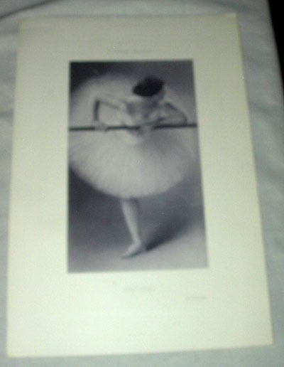 VINTAGE LITHOGRAPH PRINT OF BALLET   PIERRE CARRIER BELLEUSE PARIS 