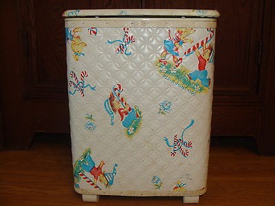 Great Vintage Pep O MInt Kids Childs Clothes Hamper Retro