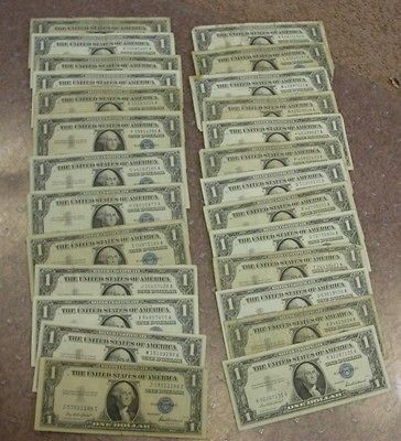 SILVER CERTIFICATES A Z ALPHABET BLOCK SET OF 26 NOTES GREAT SET 