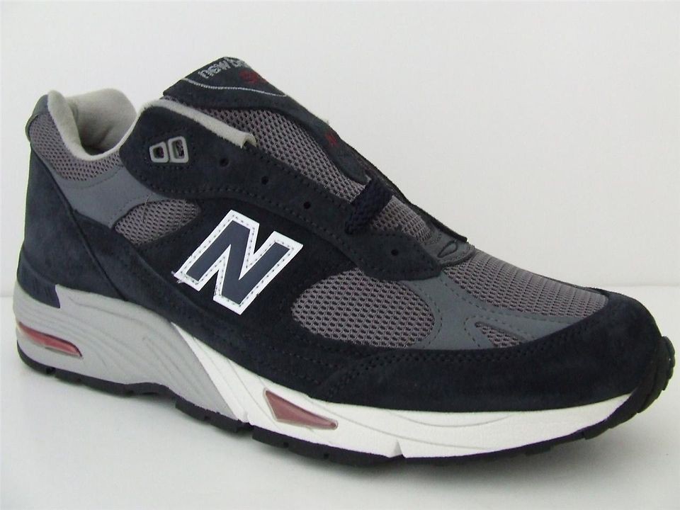 Mens New Balance Trainers 991 NAR Blue Grey Suede Retro Sneakers Made 