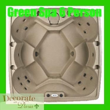 GREEN SPA HOT TUB 6 Person 18 Jets 1.5 HP   2 Speed Pump DreamMaker 