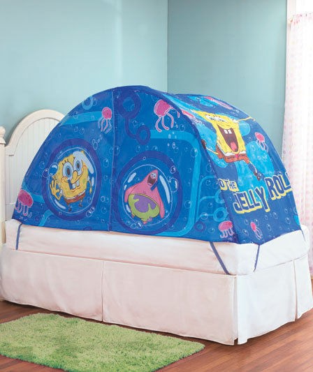   SQUAREPANTS LICENSED KIDS PLAY TENT BED BEDROOM THEME PRETEND SLEEP