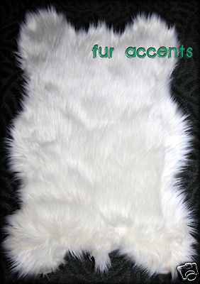 15X24 PLUSH BEAR ACCENT RUG / FAUX FUR SHEEP SKIN AREA RUGS / LODGE 