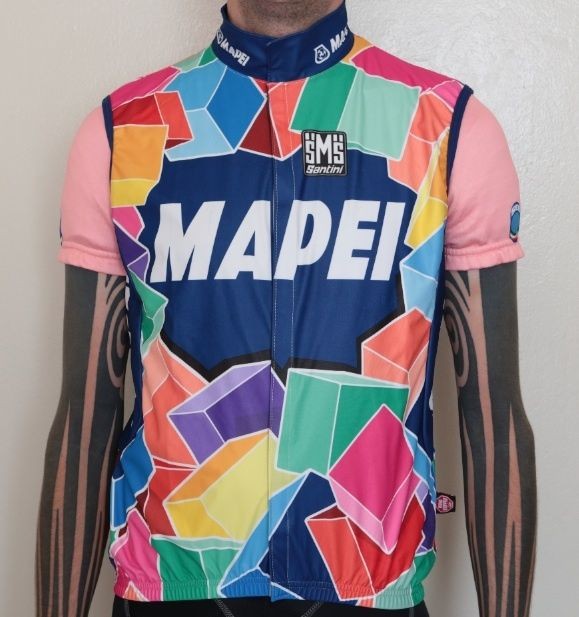 Mapei gilet windstopper Medium M Made in Italy by Santini new