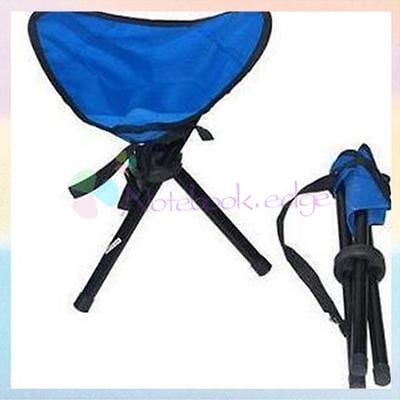 Folding Camping Hiking Fishing Picnic Garden BBQ Stool Tripod Chair 