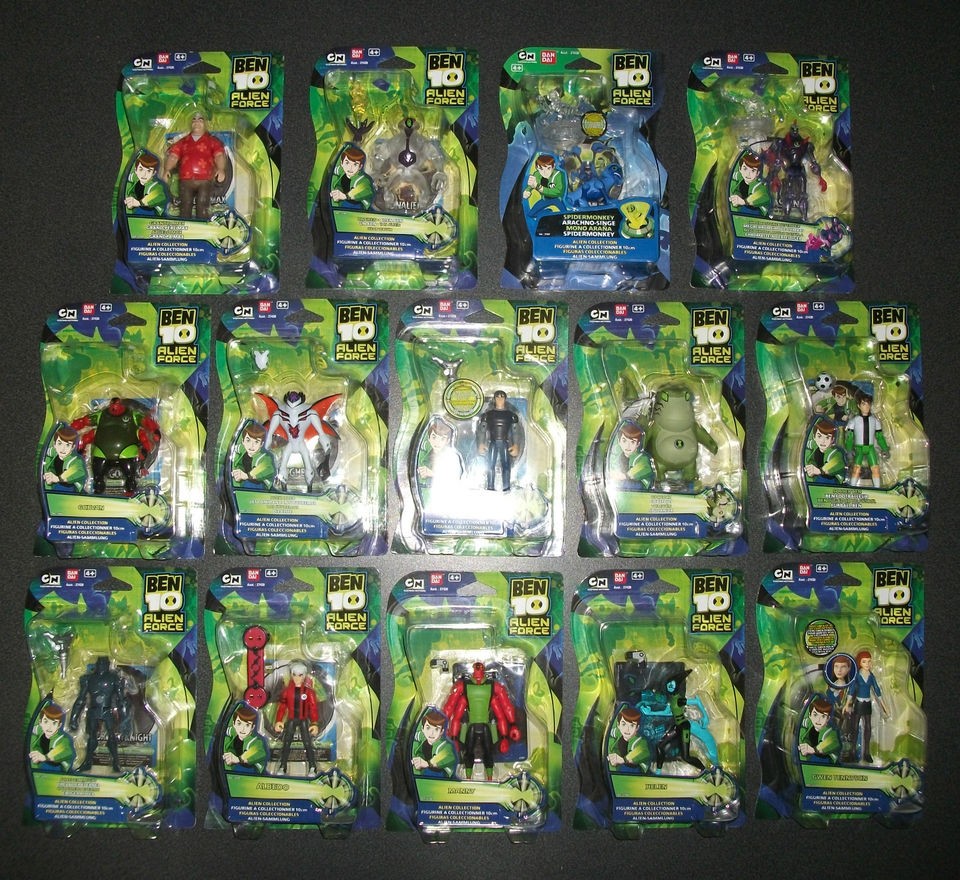 BEN 10 ACTION FIGURES 10cm FIGURES ALIEN FORCE COLLECTION GWEN ALBEDO 