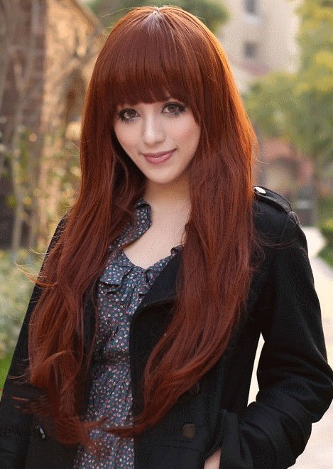 Matt dull big wave full wig wigs,100% 180℃ heat resistant hair,can 