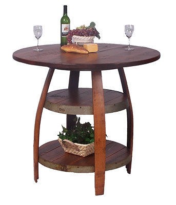 Barrique Bistro Table   Made from Real Wine Barrel