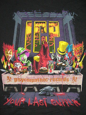 INSANE CLOWN POSSEE ICP The LAST SUPPER 2sided T SHIRT BRAND NEW 3XL