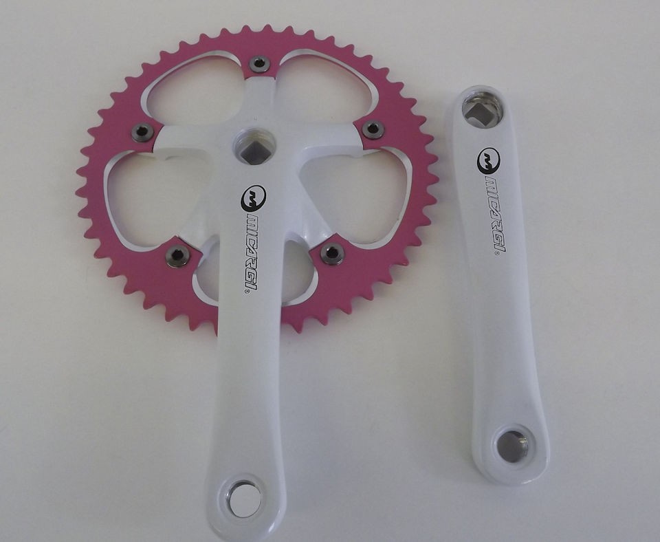 New Micargi Bicycle Cranks Fixie Single Speed 170mm 46 Tooth Crank Set