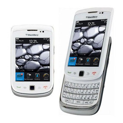 NEW BLACKBERRY Torch 9800 White Slider OS6.0 3G 5MP 4GB GPS WIFI QWER 