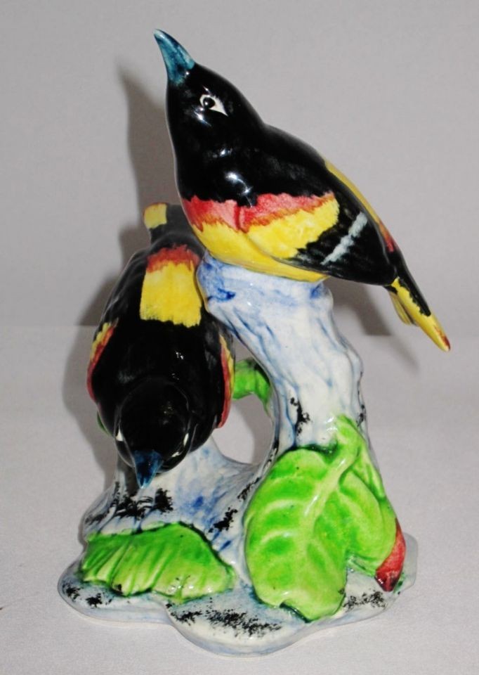 Stangl Pottery Bird Figurine, 3402D, Double Orioles