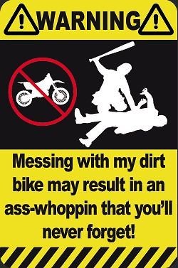 NEW Sticker decal for pit dirt bike trail thumpstar   AW