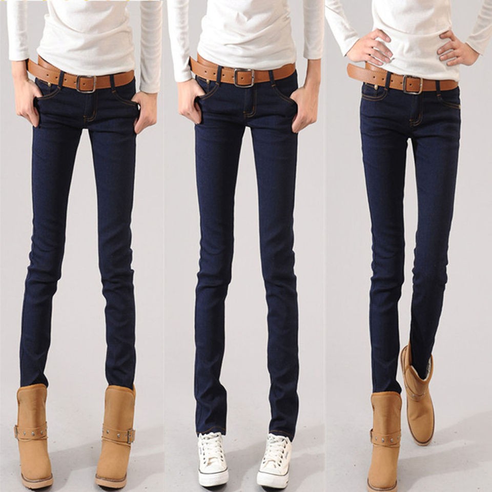 dark blue skinny jeans in Jeans