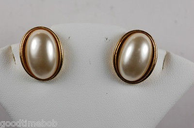 Dazzling Mikimi Spanish Man Made Pearl Round Earrings from Mallorca 