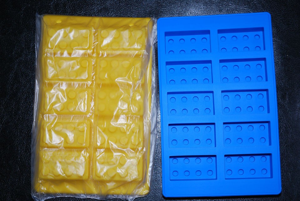 Lego style building block Ice cube mould tray also for chocolate cake 