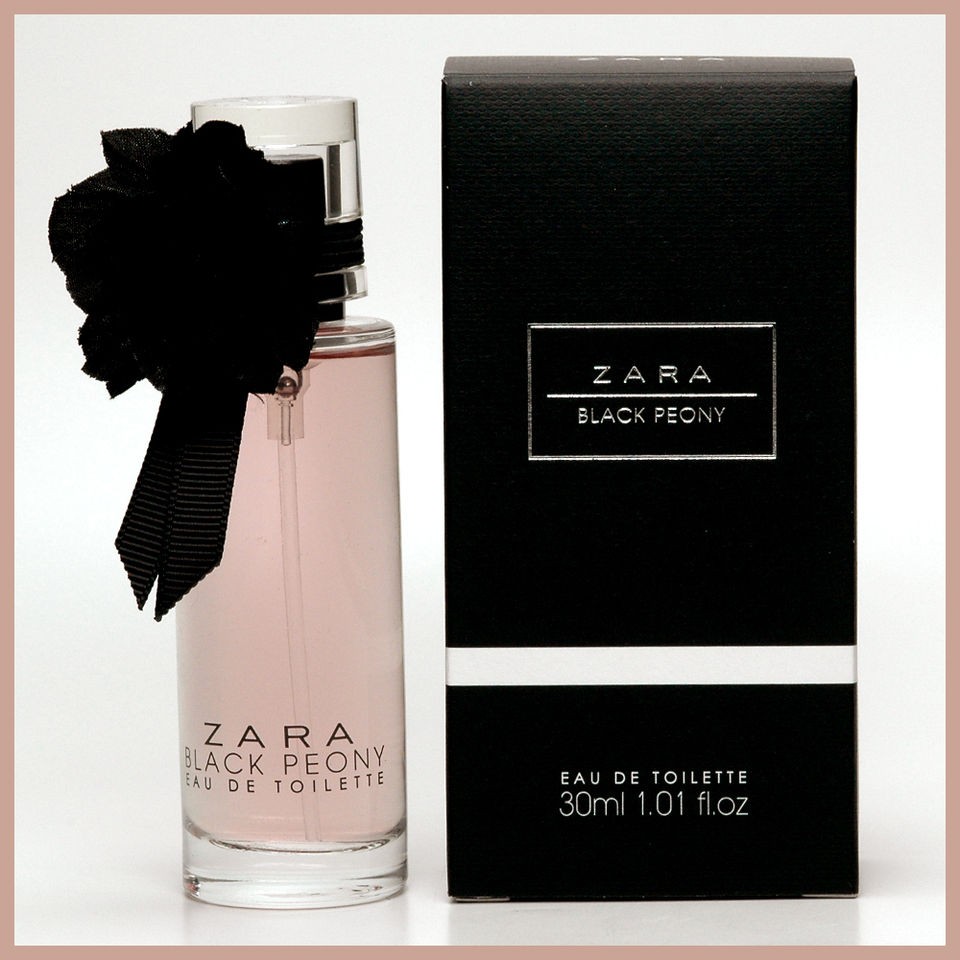 ZARA   BLACK PEONY   EAU DE TOILETTE 1. OZ / 30 ML   NATURAL SPRAY