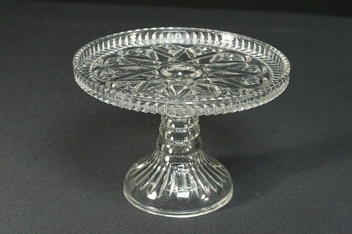 antique glass cake stands