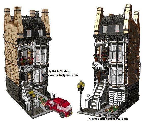 Lego Brownstone Terrace 2 Instructions Custom 10224 10182 10190 10185 