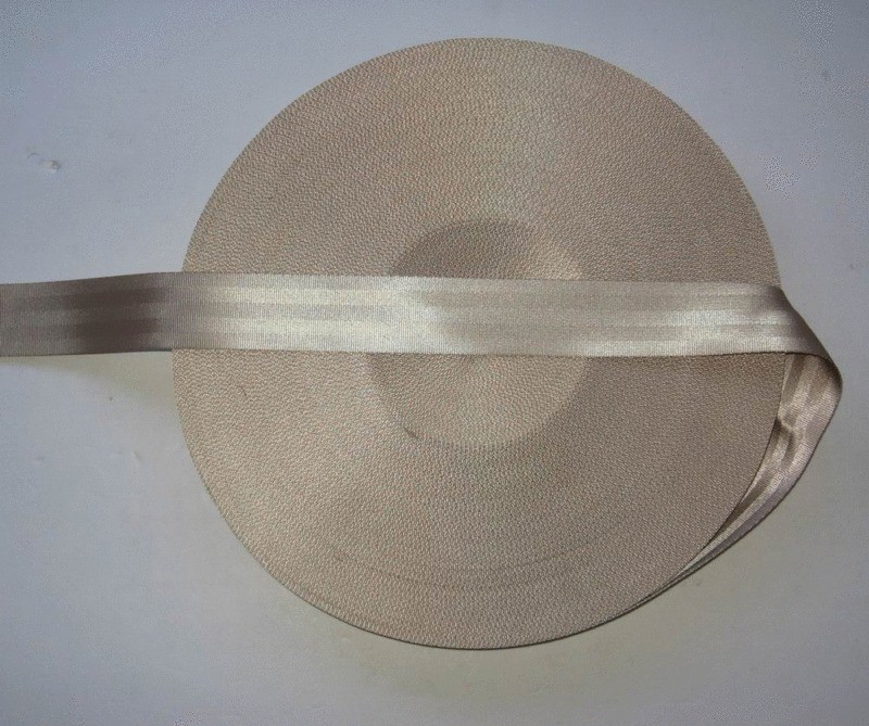 100 Ft ROLL 2 SEAT BELT SAFETY STRAP WEBBING Beige