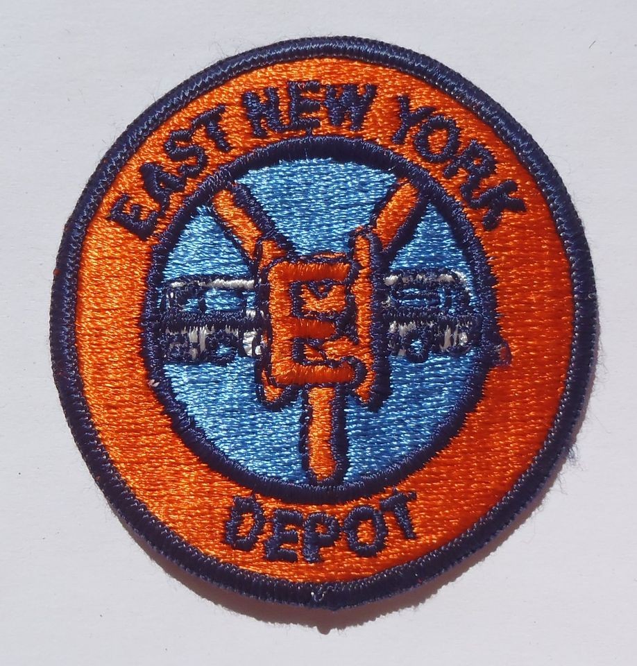 Embroidered Patch MTA Bus East New York Depot Metropolitan Transit 