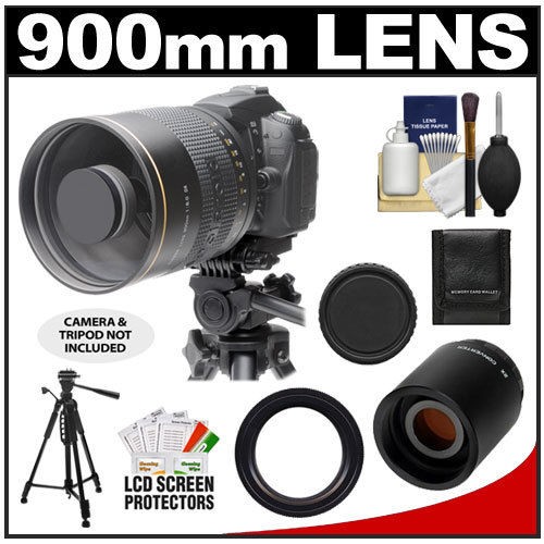 Polaroid 900mm 1800mm f/8 Mirror Lens for Pentax DSLR K 30 K 7 K 5 K 