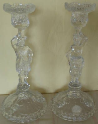 Pair Portieux Mousquetaires Candlesticks c.1933  , Fleurman 