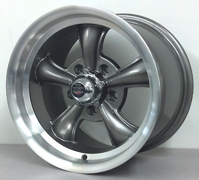   105 GRAY WHEELS 15X7 & 15X8 5 LUG 5X4.75 CHEVY 15 MUSCLECAR RIMS