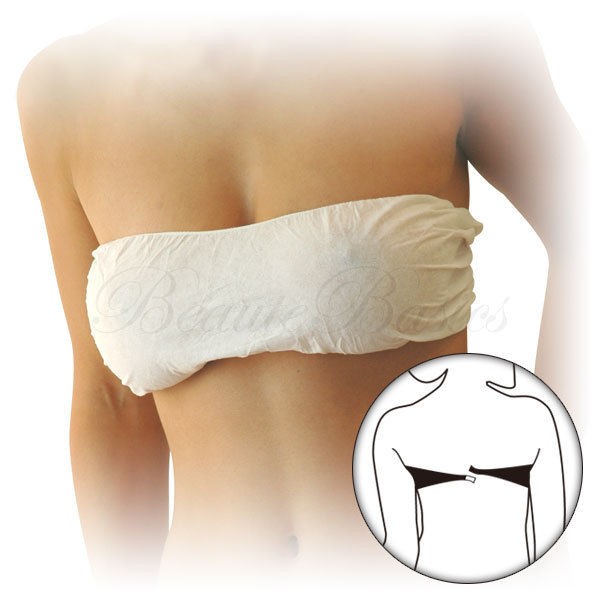 Disposable Spa Bra Velcro Closure, M/L 12 ct   db102