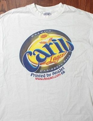 Carib Lager Caribbean Beer Print by AnaJet Tropical Alcohol Mens 