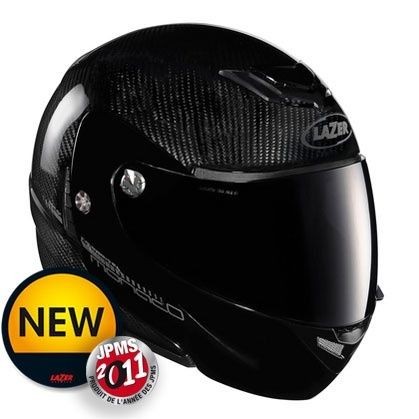 LAZER MONACO PURE CARBON MOTORCYCLE BIKE FLIP UP HELMET + BLUETOOTH 