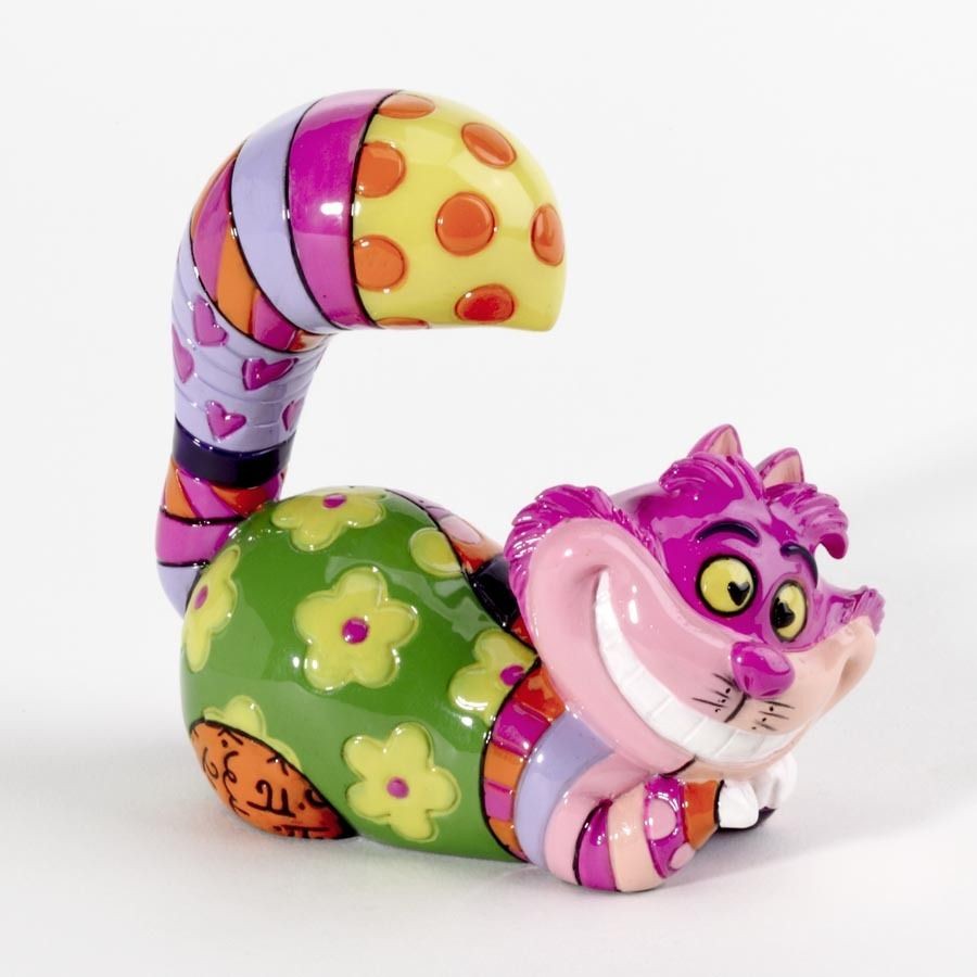 Disney Romero Britto Cheshire Cat Miniature Figurine ~ 4026293