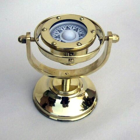 GIMBALL COMPASS 5 ~ NAUTICAL COMPASS ~ MARITIME ~ PIRATE ~ COMPASS