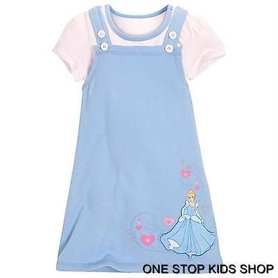 CINDERELLA 2T 3T 4T 5T 4 5 6 7 8 10 Outfit JUMPER Dress Disney 