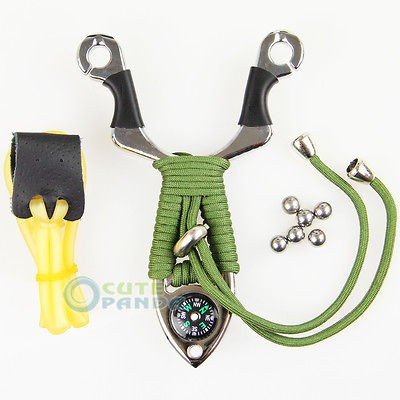   Powerful Slingshot Pocket Pro Catapult Outdoor Hunting With Compass