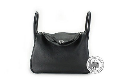 MPRS NEW HERMES LINDY BLACK TAURILLON CLEMENCE SHOULDER BAG PHW