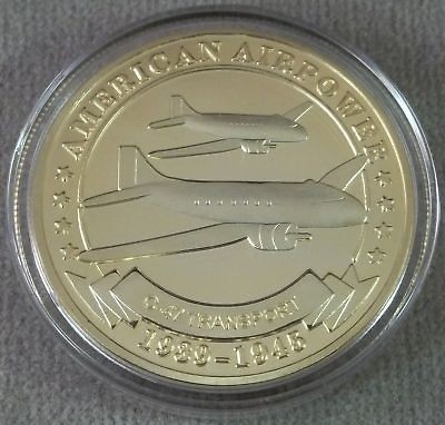 Army Air Corps C   47 Transport Challenge Coin