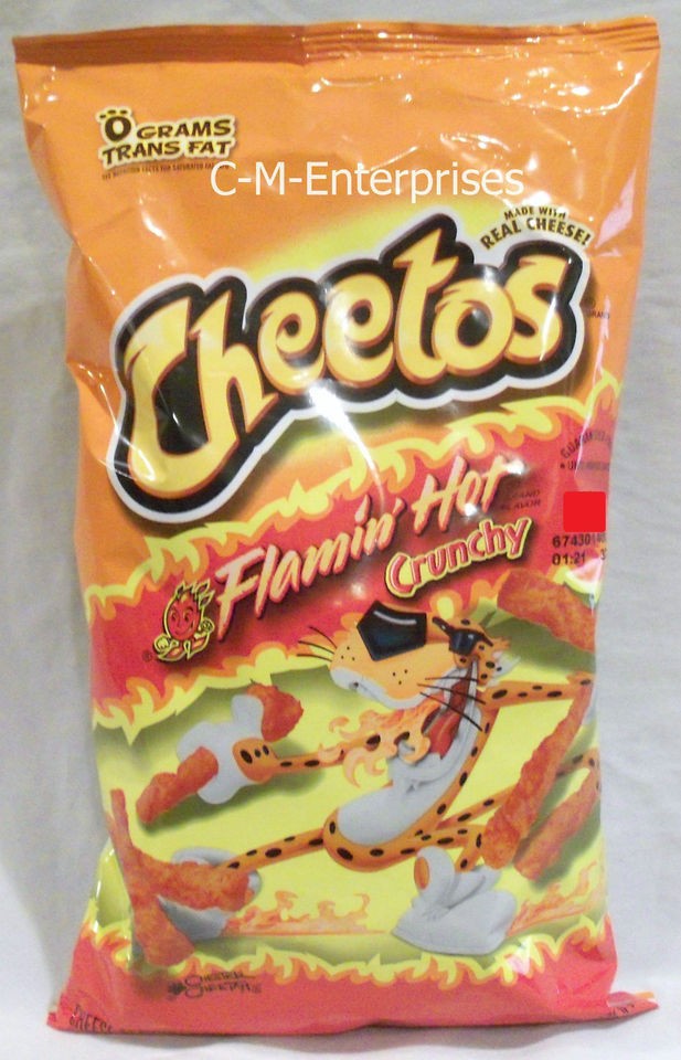 Cheetos Flamin Hot Crunchy Cheese Flavored Snacks 9.75 oz