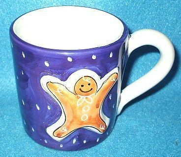 Starbucks Denuta Italy Blue Gingerbread Man Coffee Mug