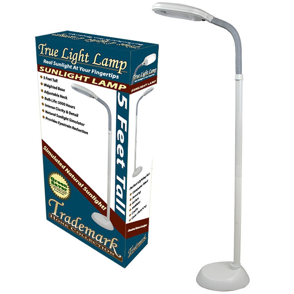 Sunlight Simulator Floor Lamp   5 Feet Tall   Bulb Lasts for 5000 