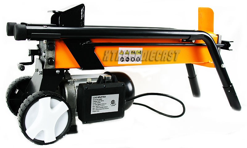 ELECTRIC HYDRAULIC LOG SPLITTER 7 TON CUTTER WOOD 7 MOBIL WHEELS