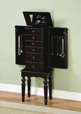 black jewelry armoire in Jewelry & Watches